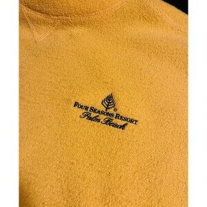 Four Seasons Resort Palm Beach Florida Fleece Sherpa Sweatshirt Pullover MEDIUM